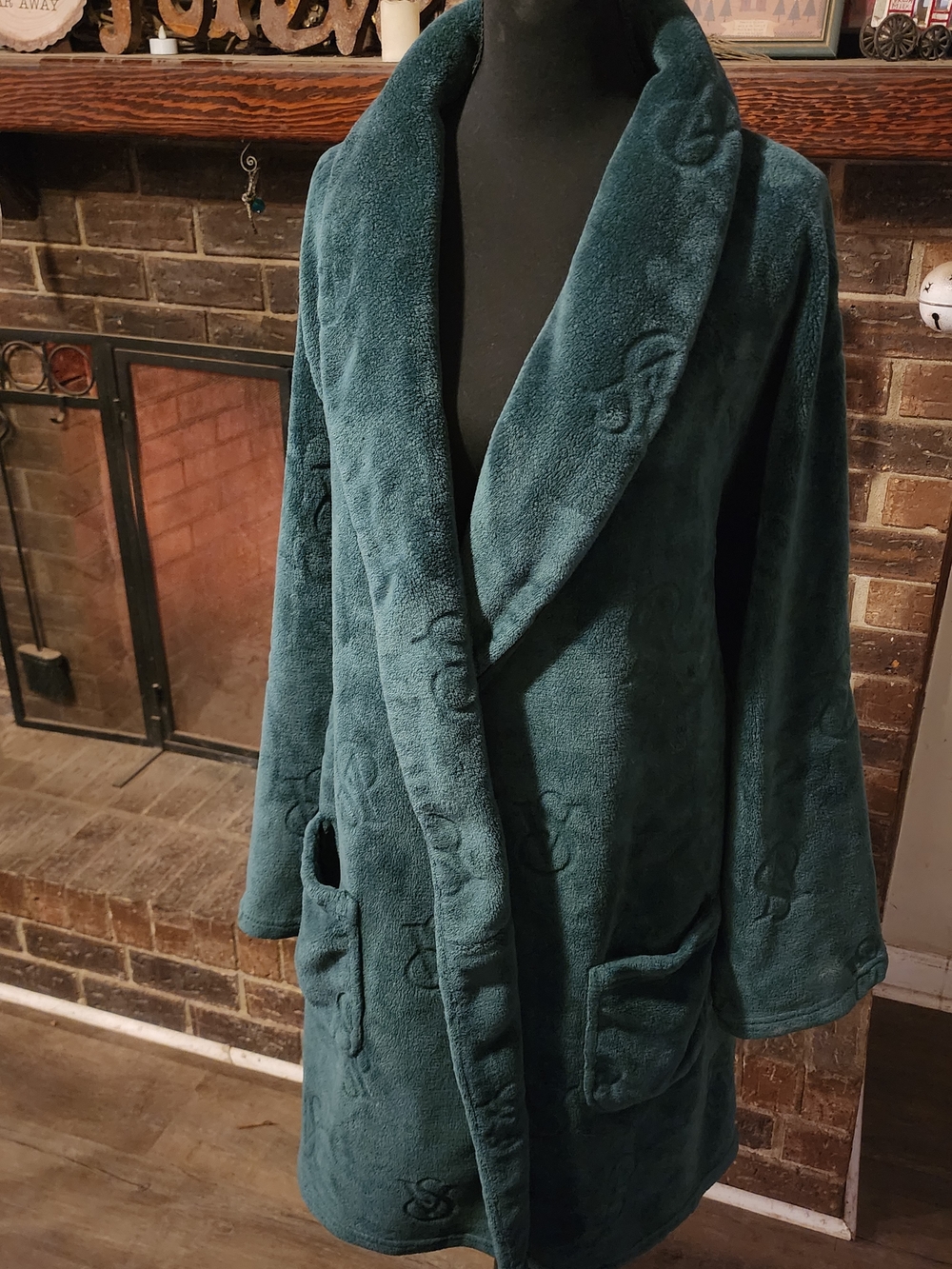 Victoria's Secret Plush Robe in Dark Green